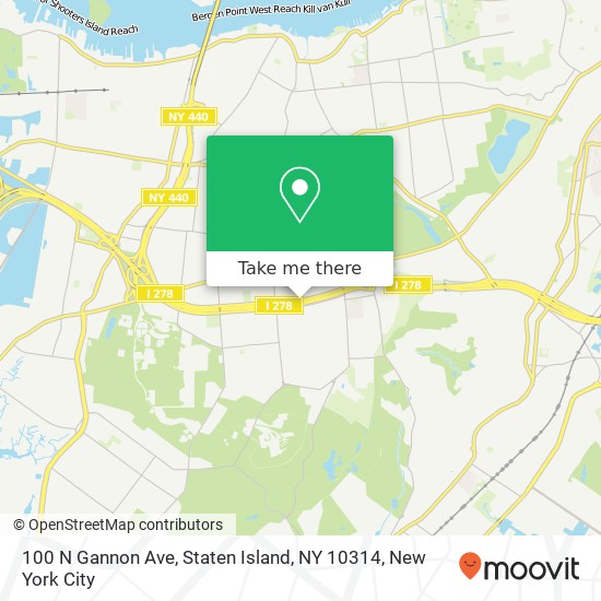 100 N Gannon Ave, Staten Island, NY 10314 map