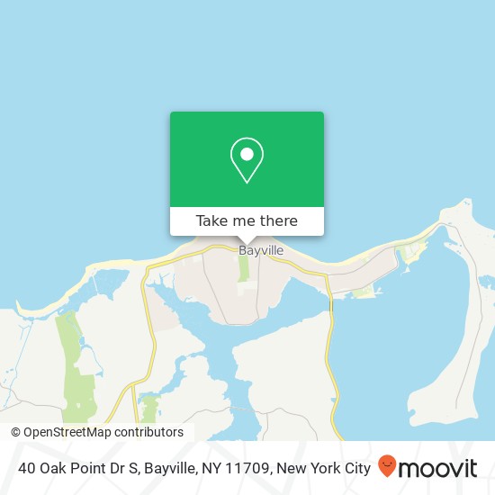 40 Oak Point Dr S, Bayville, NY 11709 map