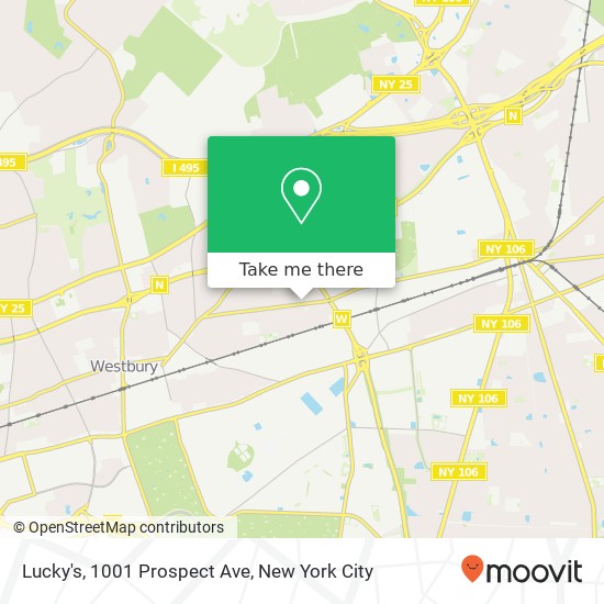 Mapa de Lucky's, 1001 Prospect Ave