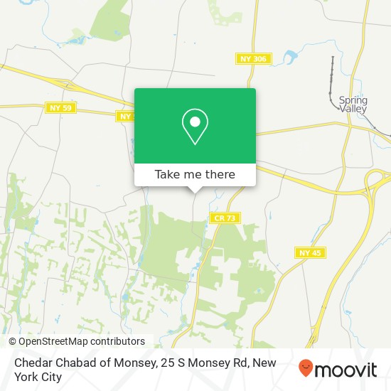 Chedar Chabad of Monsey, 25 S Monsey Rd map