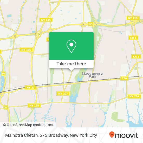 Malhotra Chetan, 575 Broadway map