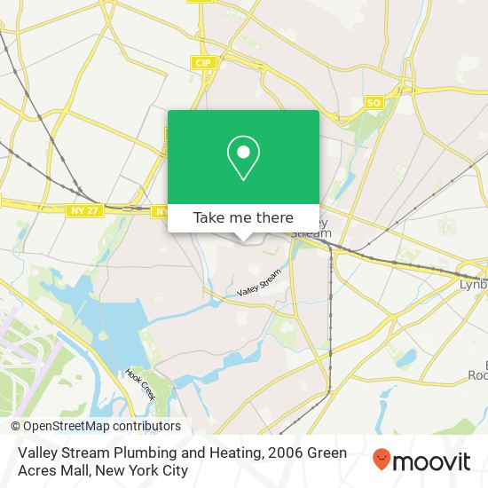 Valley Stream Plumbing and Heating, 2006 Green Acres Mall map