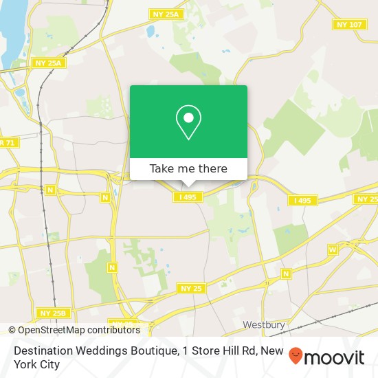 Destination Weddings Boutique, 1 Store Hill Rd map