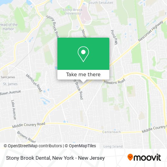 Stony Brook Dental map