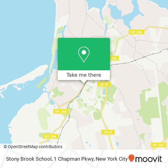 Mapa de Stony Brook School, 1 Chapman Pkwy