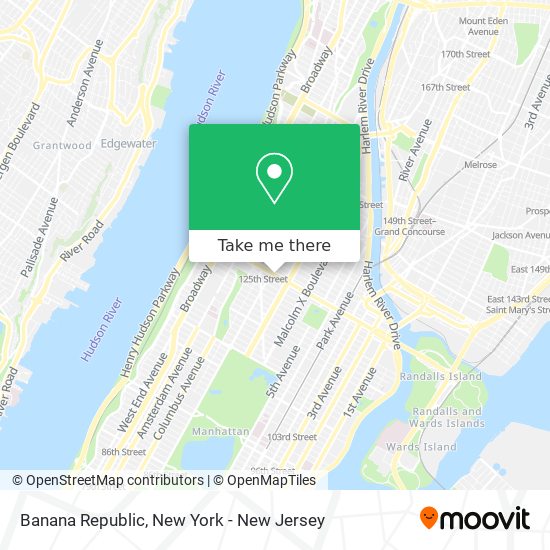Mapa de Banana Republic