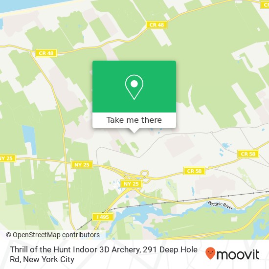 Mapa de Thrill of the Hunt Indoor 3D Archery, 291 Deep Hole Rd