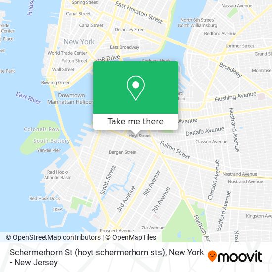 Schermerhorn St (hoyt schermerhorn sts) map