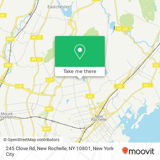 245 Clove Rd, New Rochelle, NY 10801 map