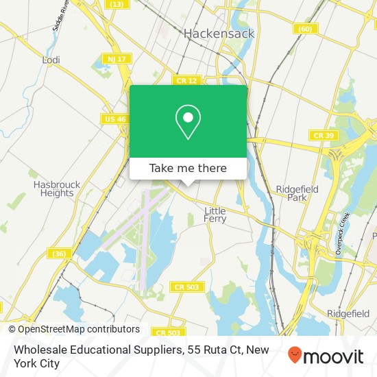 Wholesale Educational Suppliers, 55 Ruta Ct map