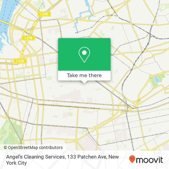 Mapa de Angel's Cleaning Services, 133 Patchen Ave