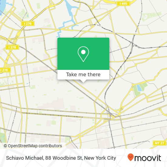 Schiavo Michael, 88 Woodbine St map