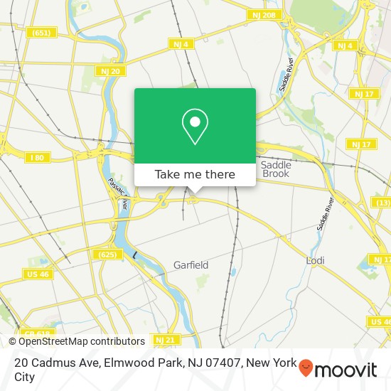20 Cadmus Ave, Elmwood Park, NJ 07407 map
