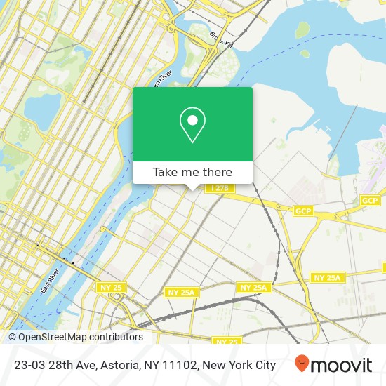 Mapa de 23-03 28th Ave, Astoria, NY 11102