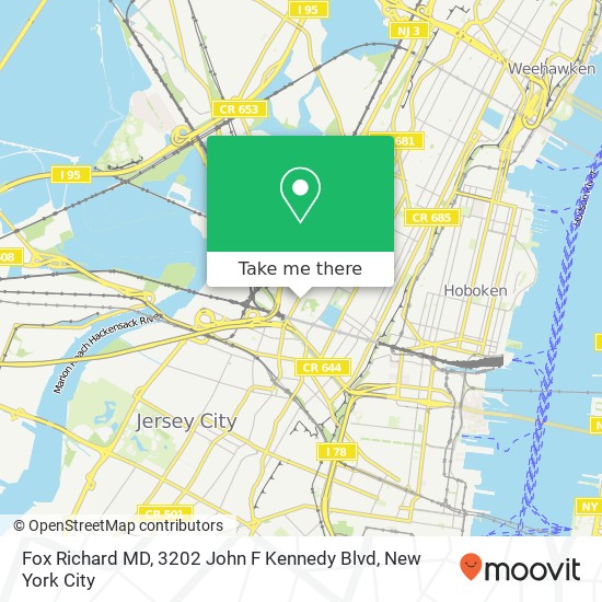 Fox Richard MD, 3202 John F Kennedy Blvd map
