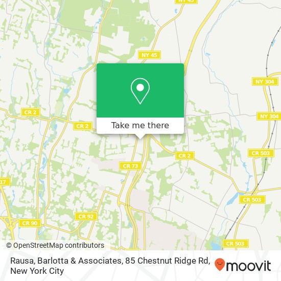 Rausa, Barlotta & Associates, 85 Chestnut Ridge Rd map