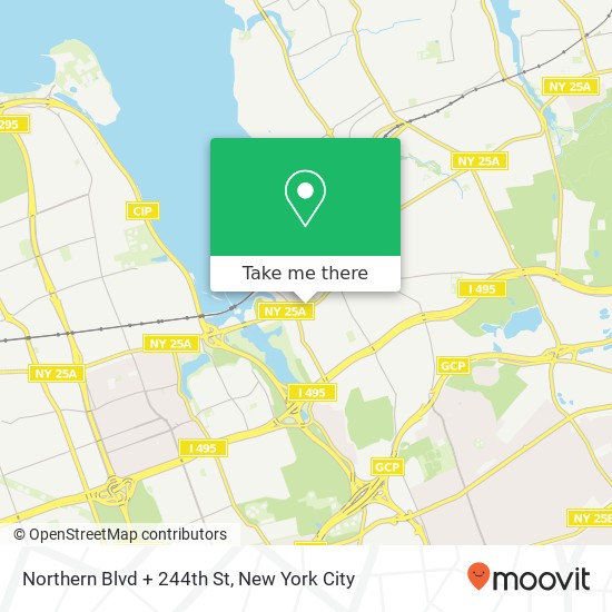 Northern Blvd + 244th St map