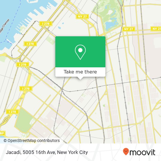 Mapa de Jacadi, 5005 16th Ave