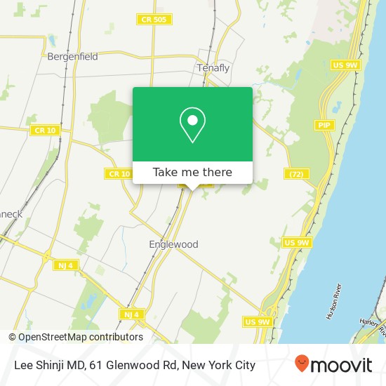 Mapa de Lee Shinji MD, 61 Glenwood Rd
