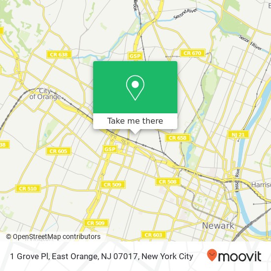 1 Grove Pl, East Orange, NJ 07017 map