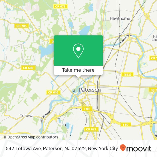 542 Totowa Ave, Paterson, NJ 07522 map