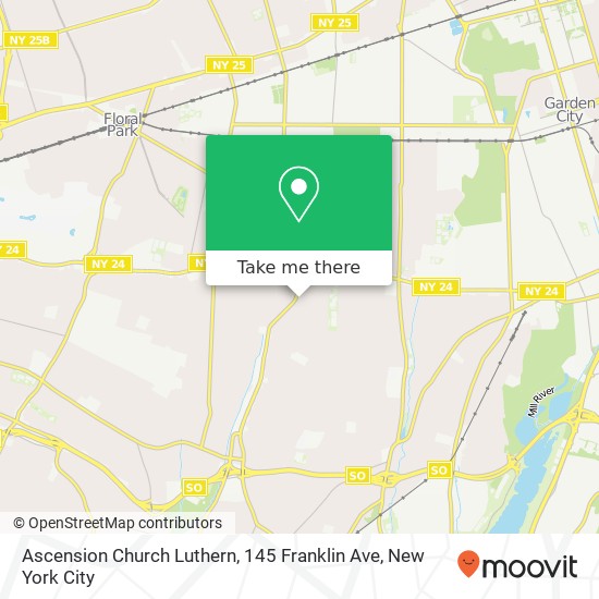Mapa de Ascension Church Luthern, 145 Franklin Ave