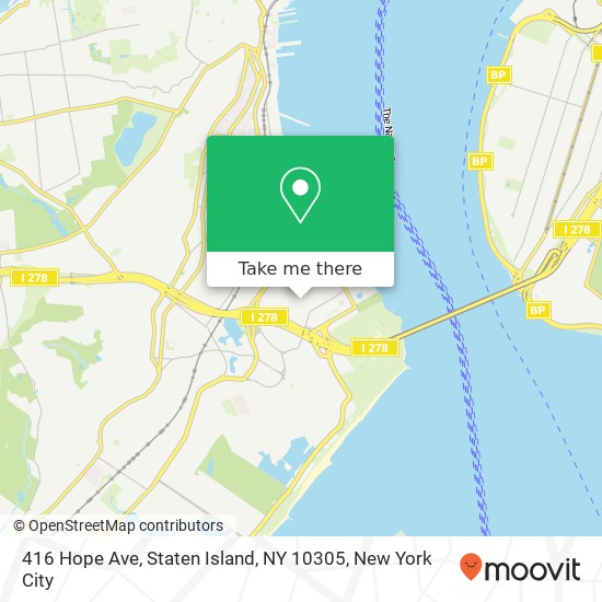 416 Hope Ave, Staten Island, NY 10305 map