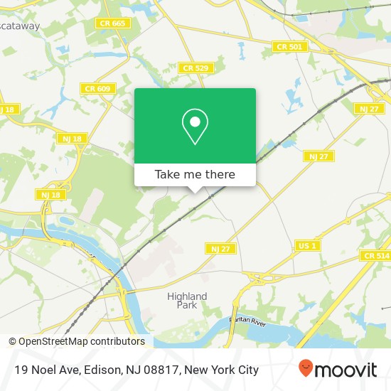 19 Noel Ave, Edison, NJ 08817 map