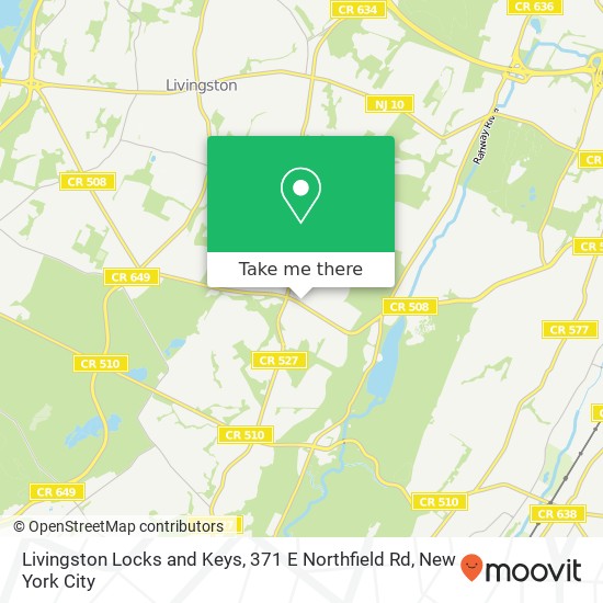Mapa de Livingston Locks and Keys, 371 E Northfield Rd