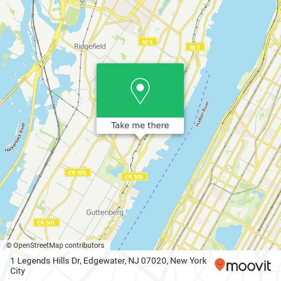 1 Legends Hills Dr, Edgewater, NJ 07020 map