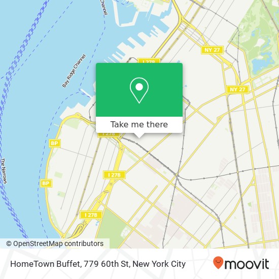 HomeTown Buffet, 779 60th St map