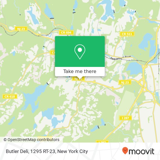 Mapa de Butler Deli, 1295 RT-23