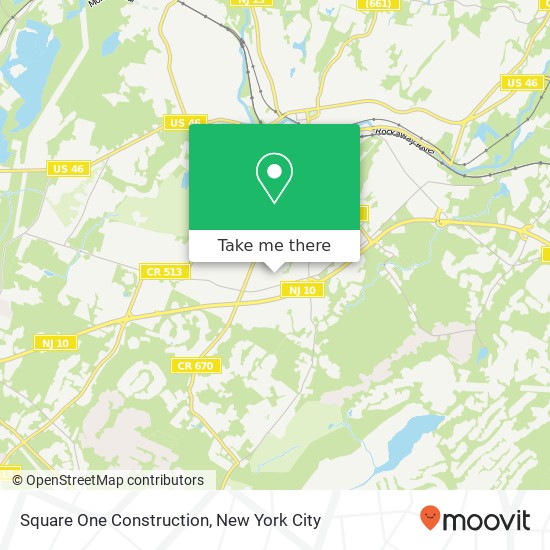 Square One Construction map