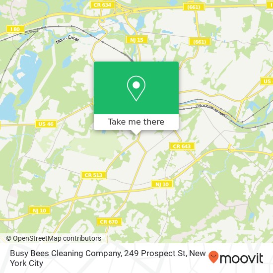 Mapa de Busy Bees Cleaning Company, 249 Prospect St