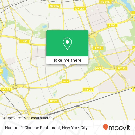 Mapa de Number 1 Chinese Restaurant