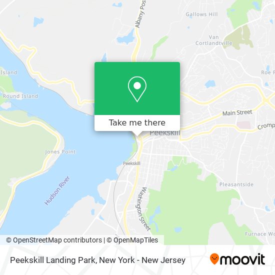 Peekskill Landing Park map