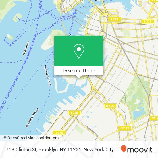 718 Clinton St, Brooklyn, NY 11231 map