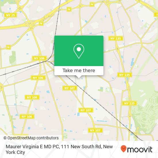 Mapa de Maurer Virginia E MD PC, 111 New South Rd