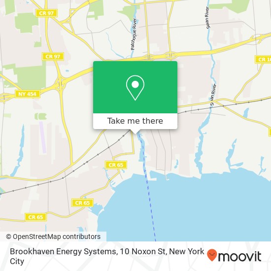 Mapa de Brookhaven Energy Systems, 10 Noxon St