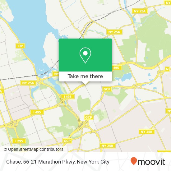 Chase, 56-21 Marathon Pkwy map