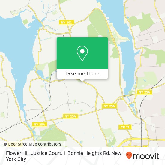Mapa de Flower Hill Justice Court, 1 Bonnie Heights Rd
