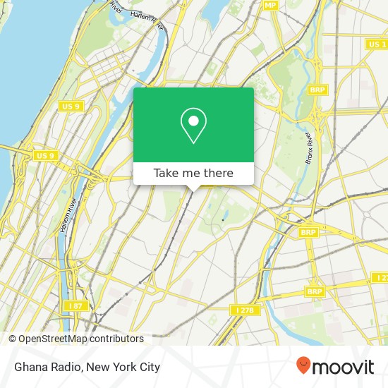 Ghana Radio map