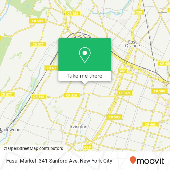 Mapa de Fasul Market, 341 Sanford Ave