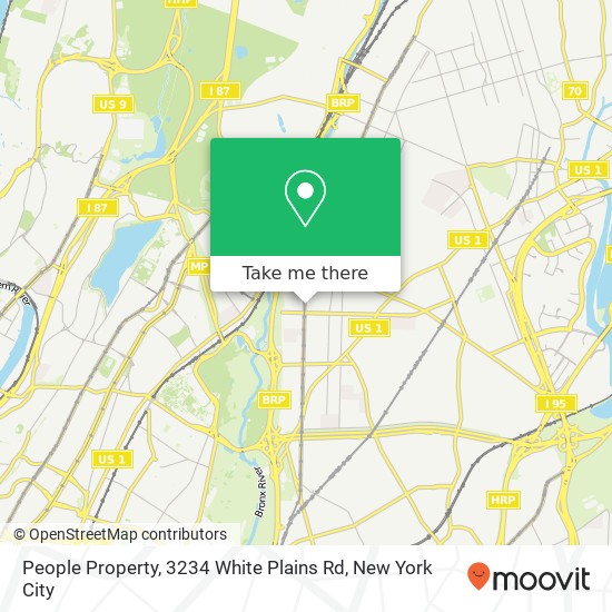 People Property, 3234 White Plains Rd map