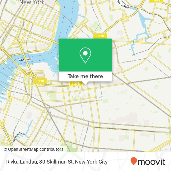 Mapa de Rivka Landau, 80 Skillman St