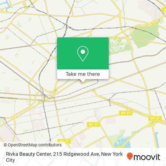 Rivka Beauty Center, 215 Ridgewood Ave map