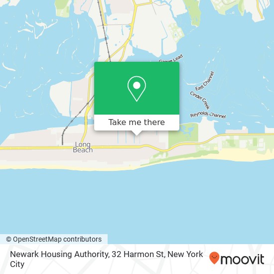 Mapa de Newark Housing Authority, 32 Harmon St