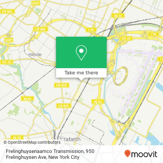 Frelinghuysenaamco Transmission, 950 Frelinghuysen Ave map