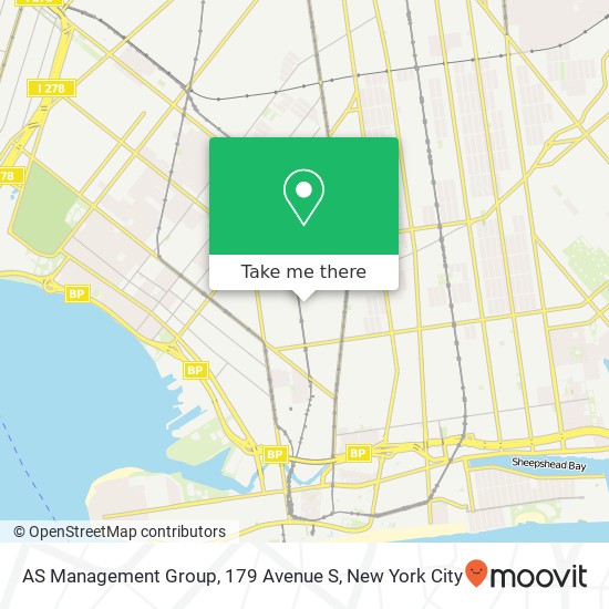 Mapa de AS Management Group, 179 Avenue S