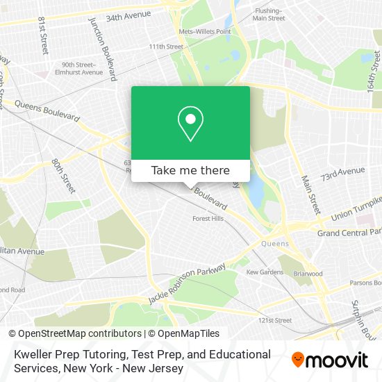 Kweller Prep Tutoring, Test Prep, and Educational Services map